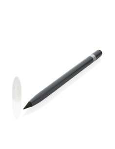 Penna senza inchiostro in alluminio con gomma