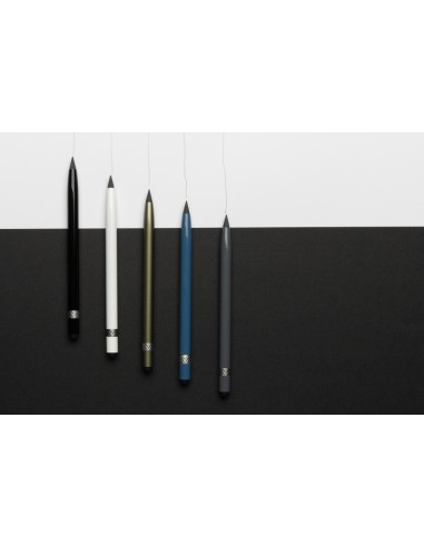 Penna senza inchiostro in alluminio con gomma