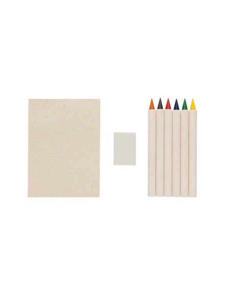 Set di 6 matite colorate infinity Micky con blocchetto GRS