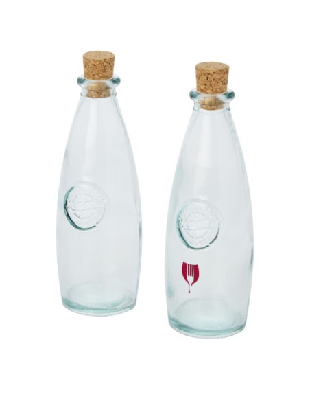 Set di 2 pezzi per olio e aceto in vetro riciclato Sabor