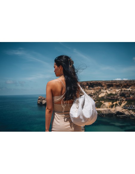 Borsone in tela riciclata Impact Aware™ 285 gm2 non tinto