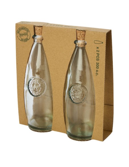 Set di 2 pezzi per olio e aceto in vetro riciclato Sabor
