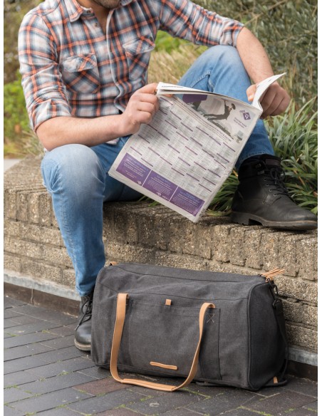 Borsa da viaggio/weekend in canvas senza PVC