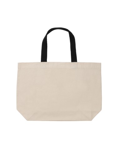 Shopper grande in canvas riciclato 240 gm2 non tinto Impact