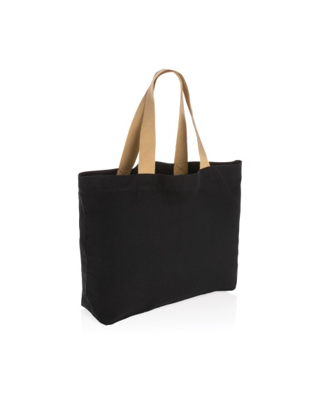 Shopper grande in canvas riciclato 240 gm2 non tinto Impact