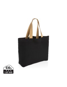 Shopper grande in canvas riciclato 240 gm2 non tinto Impact