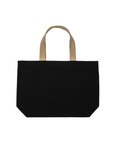 Shopper grande in canvas riciclato 240 gm2 non tinto Impact