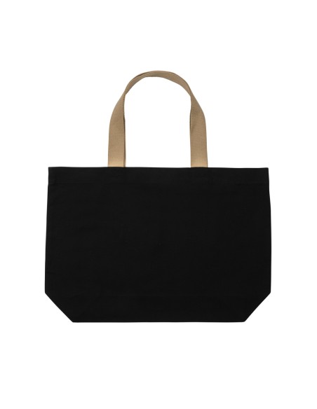 Shopper grande in canvas riciclato 240 gm2 non tinto Impact