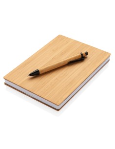 Set penna e taccuino A5 in bambù