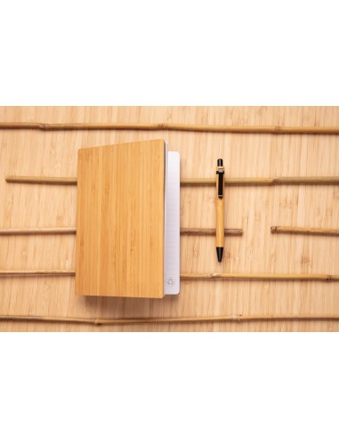 Set penna e taccuino A5 in bambù