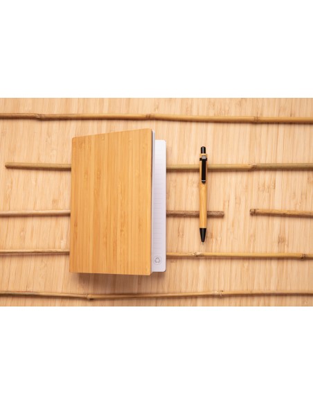 Set penna e taccuino A5 in bambù