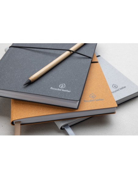 Taccuino A5 in pelle riciclata GRS