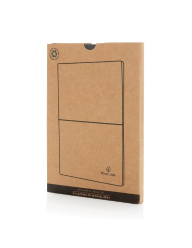 Taccuino A5 in pelle riciclata GRS