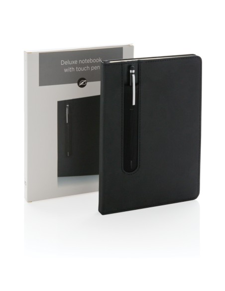 Taccuino A5 Basic con copertina rigida in PU e penna touch