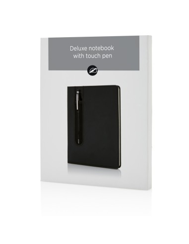 Taccuino A5 Basic con copertina rigida in PU e penna touch