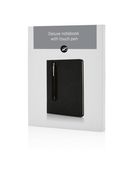Taccuino A5 Basic con copertina rigida in PU e penna touch