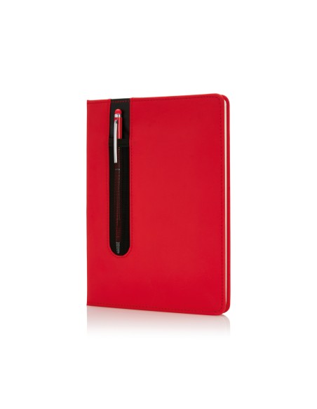 Taccuino A5 Basic con copertina rigida in PU e penna touch