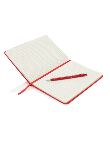 Taccuino A5 Basic con copertina rigida in PU e penna touch