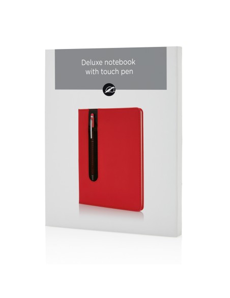 Taccuino A5 Basic con copertina rigida in PU e penna touch