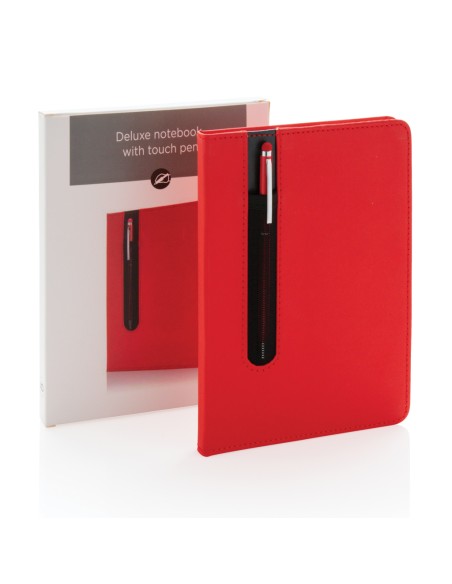 Taccuino A5 Basic con copertina rigida in PU e penna touch