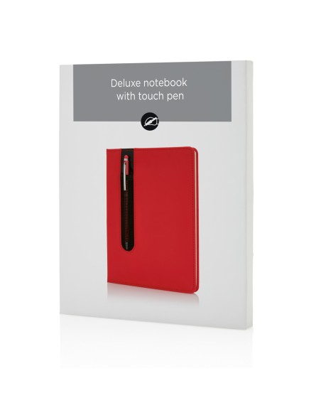 Taccuino A5 Basic con copertina rigida in PU e penna touch