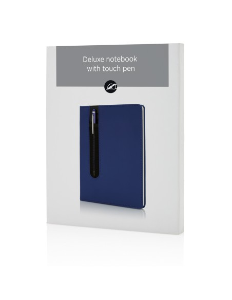 Taccuino A5 Basic con copertina rigida in PU e penna touch