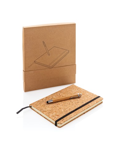 Taccuino A5 Cork con penna in bambù