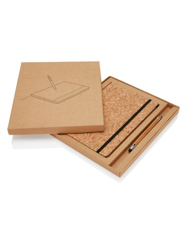 Taccuino A5 Cork con penna in bambù
