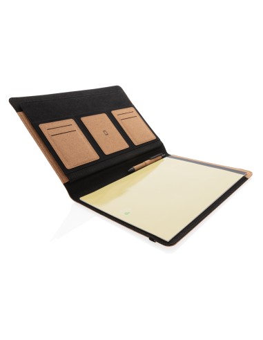 Portafoglio A4  Deluxe in sughero con penna