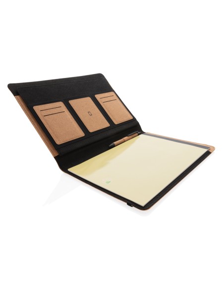 Portafoglio A4  Deluxe in sughero con penna