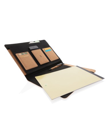 Portafoglio A4  Deluxe in sughero con penna