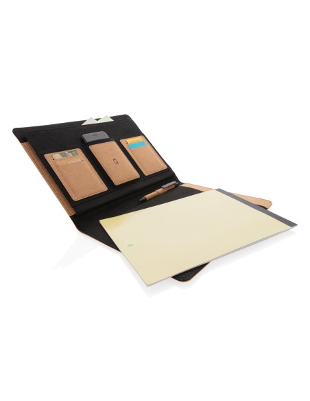 Portafoglio A4  Deluxe in sughero con penna