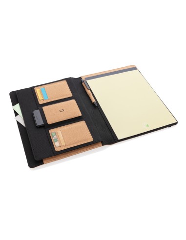 Portafoglio A4  Deluxe in sughero con penna