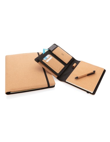 Portafoglio A4  Deluxe in sughero con penna