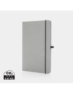 Taccuino  A5 con copertina rigida in pelle riciclata GRS