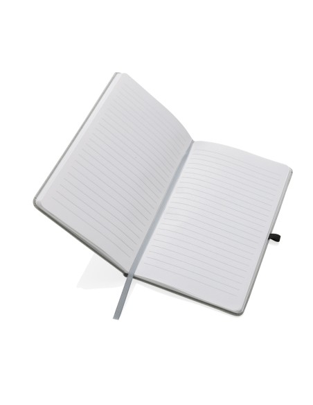 Taccuino  A5 con copertina rigida in pelle riciclata GRS