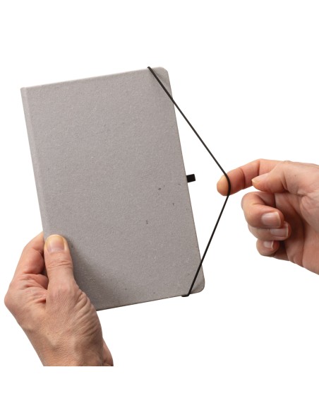 Taccuino  A5 con copertina rigida in pelle riciclata GRS