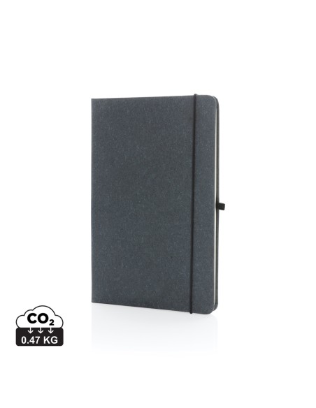 Taccuino  A5 con copertina rigida in pelle riciclata GRS
