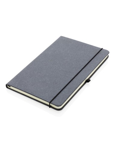Taccuino  A5 con copertina rigida in pelle riciclata GRS