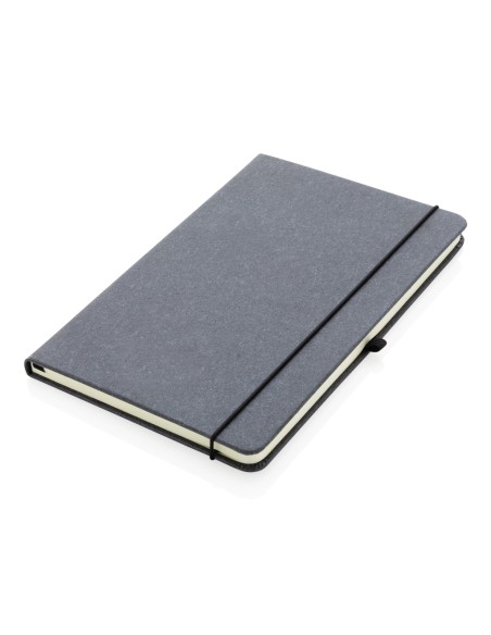 Taccuino  A5 con copertina rigida in pelle riciclata GRS