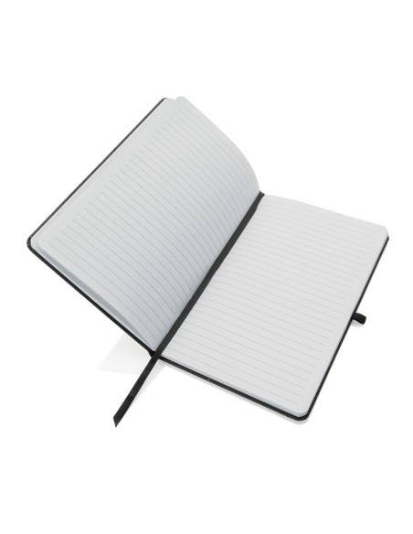 Taccuino  A5 con copertina rigida in pelle riciclata GRS