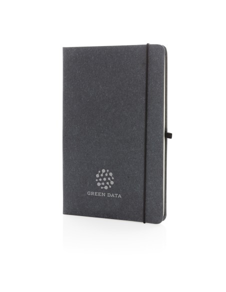 Taccuino  A5 con copertina rigida in pelle riciclata GRS
