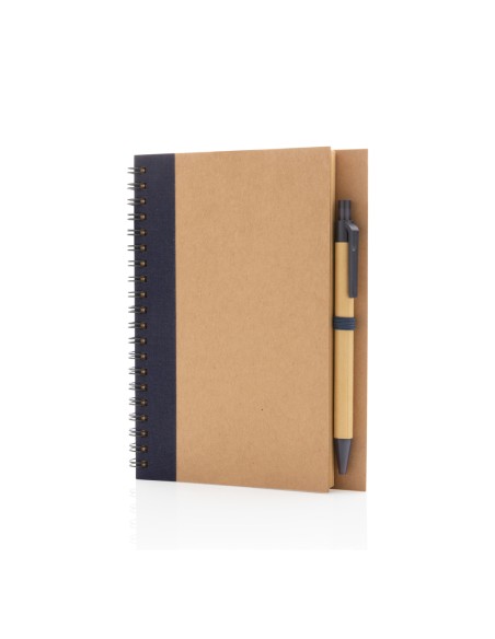 Taccuino a spirale in cartoncino con penna