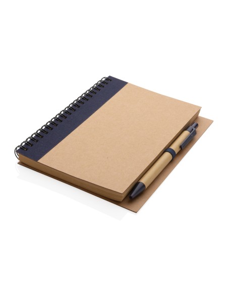 Taccuino a spirale in cartoncino con penna