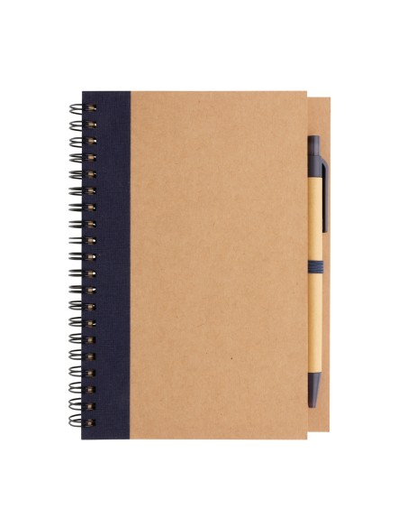 Taccuino a spirale in cartoncino con penna