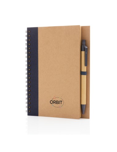 Taccuino a spirale in cartoncino con penna