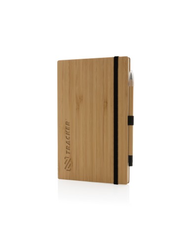 Set taccuino e penna infinity in bambù