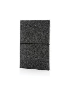 Taccuino A5 con copertina morbida in feltro certificato GRS