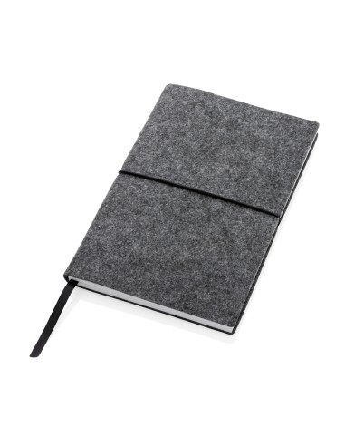Taccuino A5 con copertina morbida in feltro certificato GRS