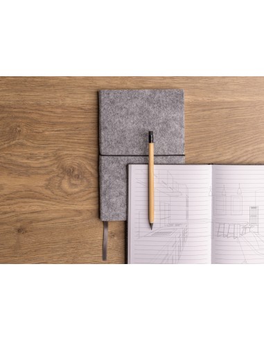 Taccuino A5 con copertina morbida in feltro certificato GRS